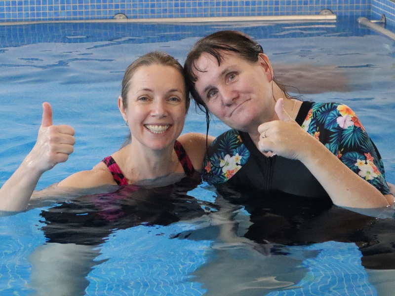 Hydrotherapy Aquatherapy patient and practitioner